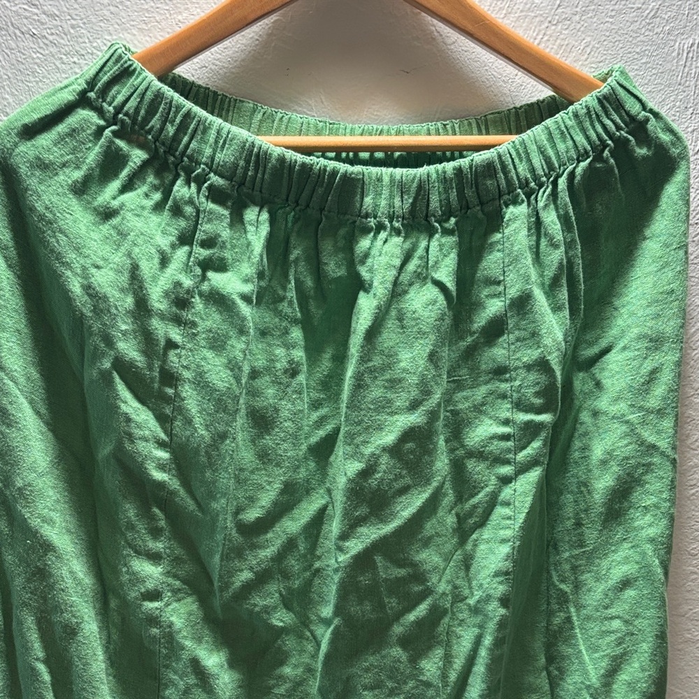 Flax Fresh Green A-Line Skirt